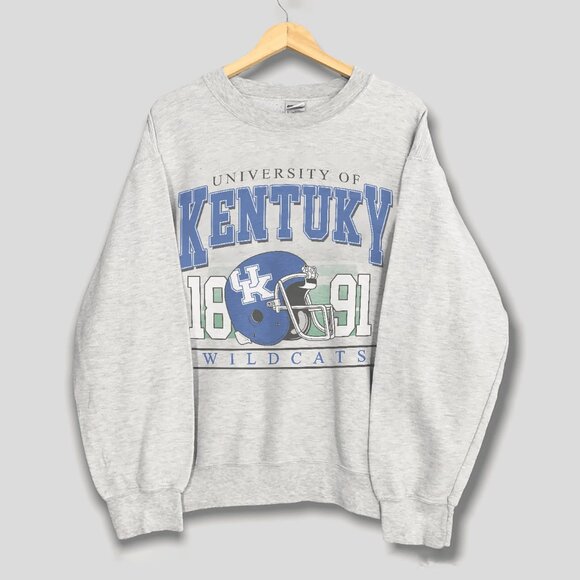 Vintage Kentucky Wildcats Football Sweatshirt Retro University of Kentucky Shirt - Picture 1 of 2